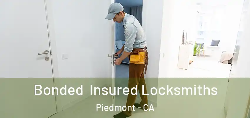 Bonded Insured Locksmiths Piedmont - CA